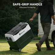 Przenośna lodówka z zamrażalnikiem Foursun 21 l/25 l/35 l/45 l/55 l z kompresorem i sterowaniem za pomocą aplikacji Bluetooth, do kempingu, podróży, domu, zasilanie DC 12 V/24 V i AC 100–240 V