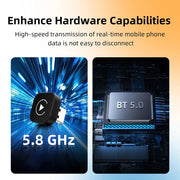 Bezprzewodowy klucz CarPlay 2 w 1, bezprzewodowy adapter Android Auto, inteligentne urządzenie AI Smart Box – inteligentne systemy samochodowe do pojazdów wyposażonych w przewodową funkcję CarPlay