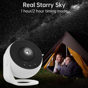 Projektor galaktyczny z podświetleniem nocnym, projektor rozgwieżdżonego nieba, obracający się o 360°, lampa planetarium do sypialni