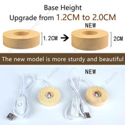 Wyjątkowa lampka nocna 3D z kryształową kulą, lampka LED na stolik nocny, świecąca galaktyka, Saturn, planety, Księżyc – prezent urodzinowy, zabawka, 5 cm