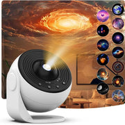 Projektor galaktyczny z podświetleniem nocnym, projektor rozgwieżdżonego nieba, obracający się o 360°, lampa planetarium do sypialni