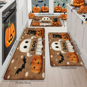 Dywanik z motywem dyni i duchów na Halloween – dywanik kuchenny, łazienkowy, do salonu, na sofę, wycieraczka, dywaniki przy łóżku – dekoracja wnętrz
