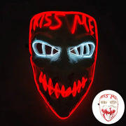 Maska z filmu „Oczyszczenie” na Halloween – 10 kolorów, maski LED dla mężczyzn i kobiet
