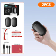 Przenośny elektryczny ogrzewacz do rąk – kieszonkowy ogrzewacz z ładowaniem przez USB-C i wyświetlaczem cyfrowym, idealny na zimę, na kemping i na narty